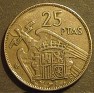 25 Pesetas Spain 1957 KM# 787. Uploaded by Granotius